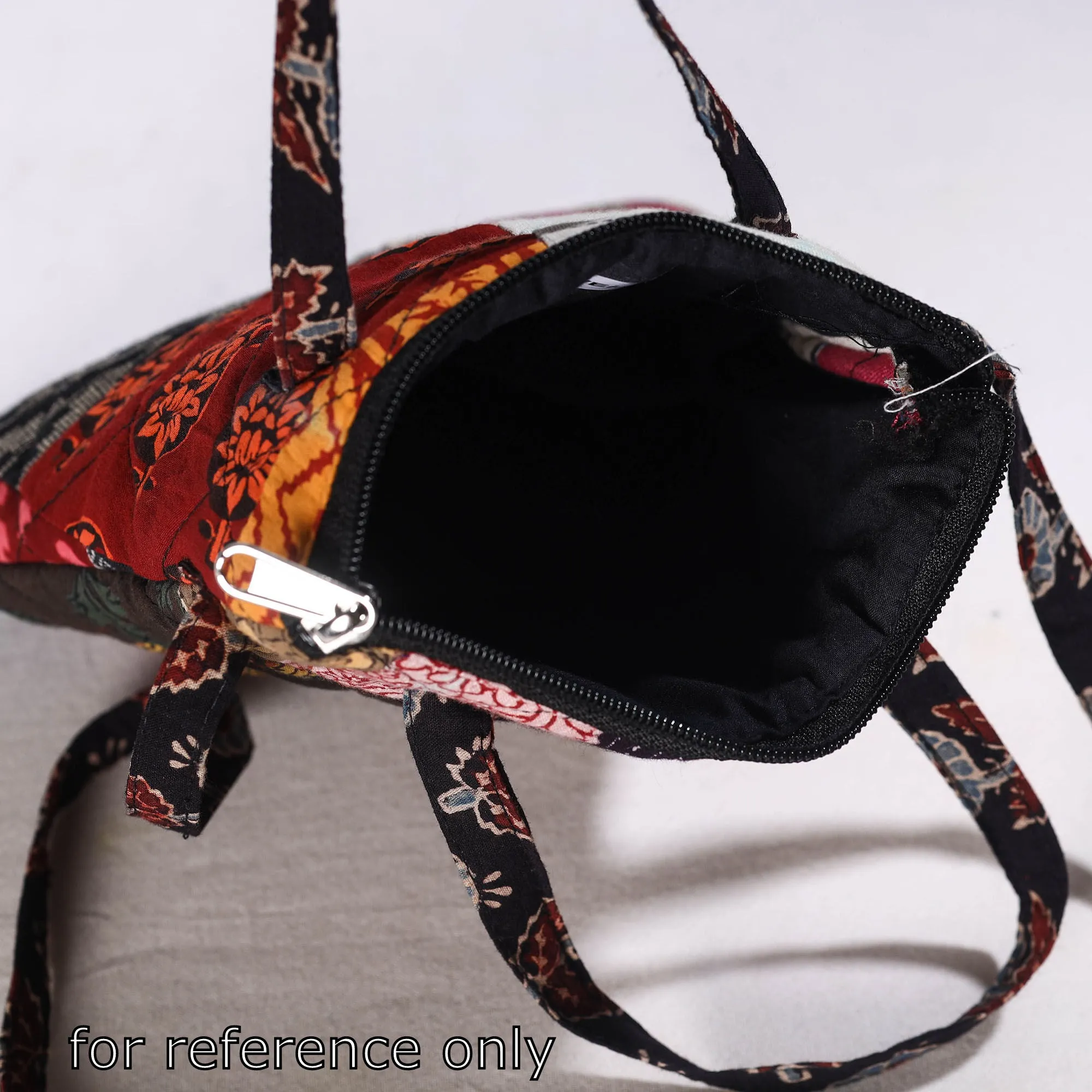 Multicolor - Handmade Quilted Cotton Patchwork Sling Bag 60