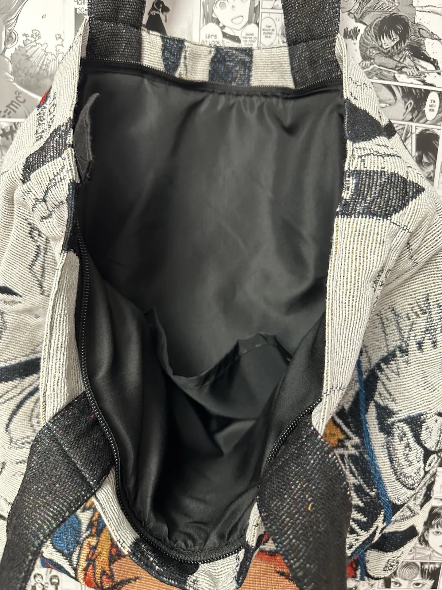 Nine Tails Naruto Woven Tapestry Tote Bag