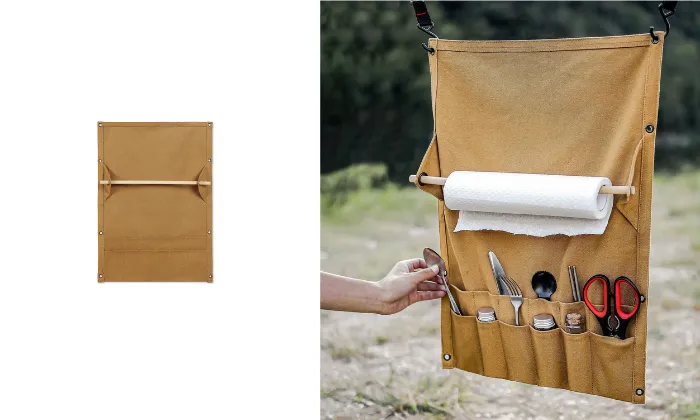 Outdoor Canvas Tableware Storage Bag
