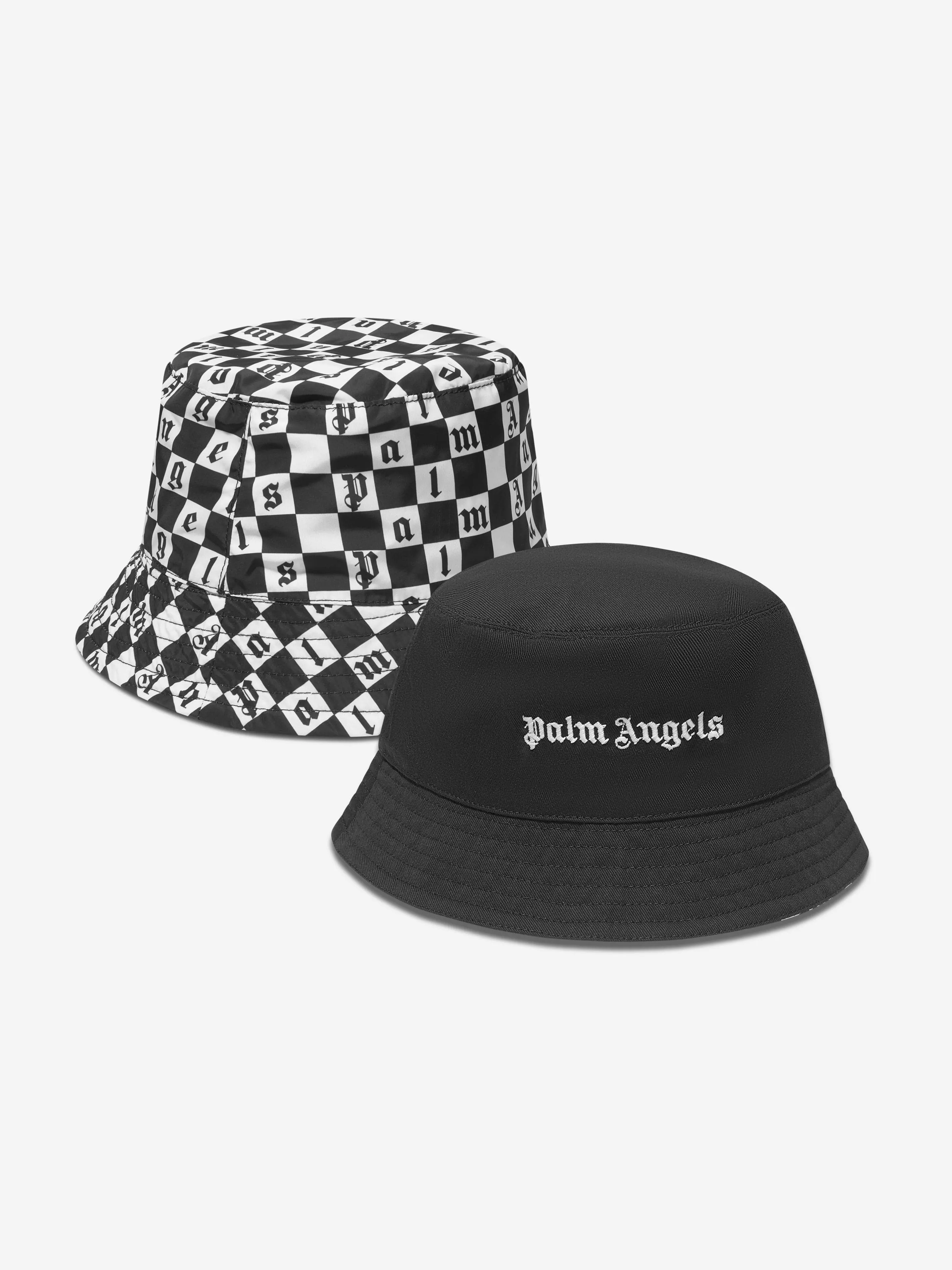 Palm Angels Kids Logo Bucket Hat