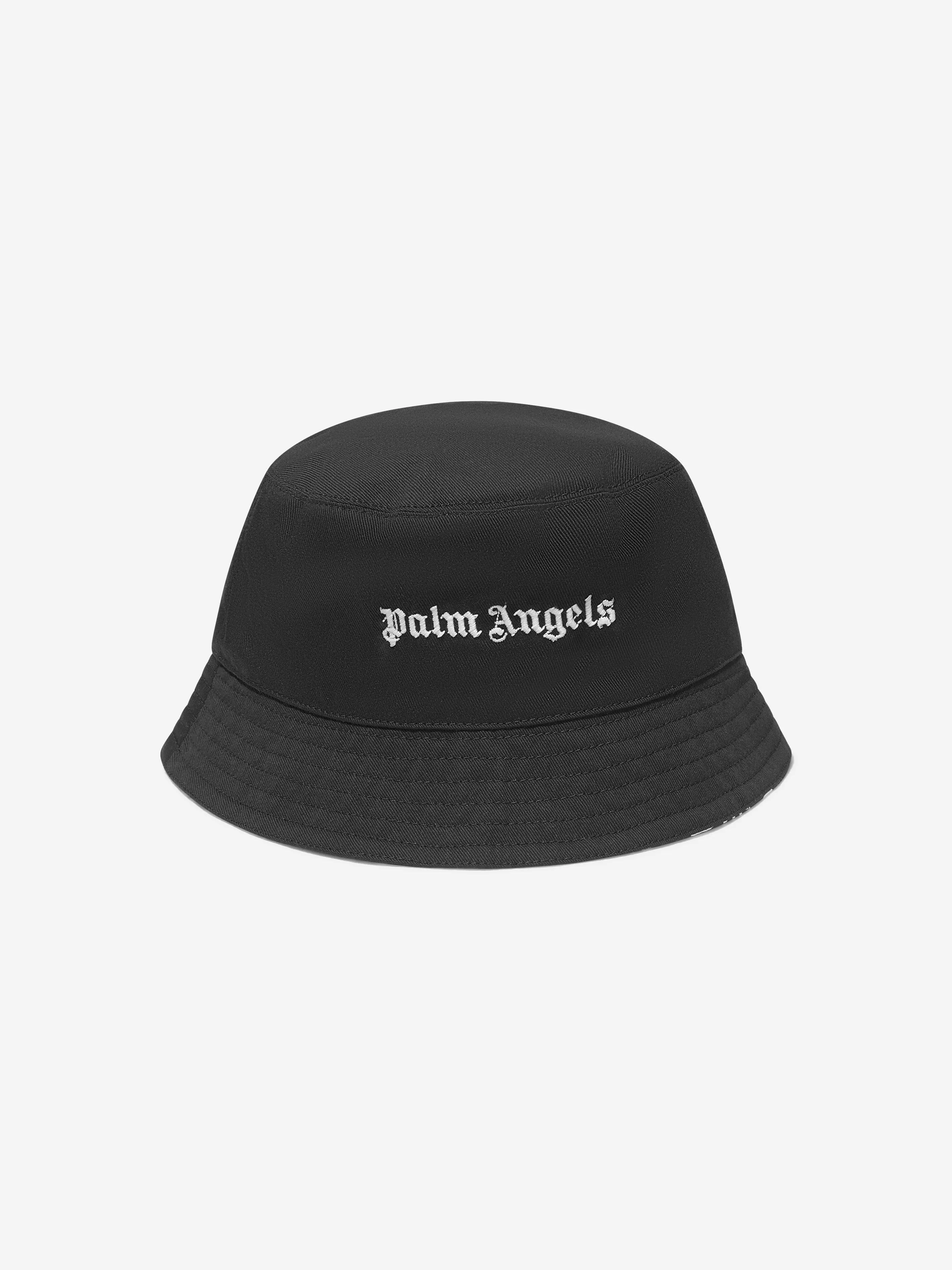 Palm Angels Kids Logo Bucket Hat