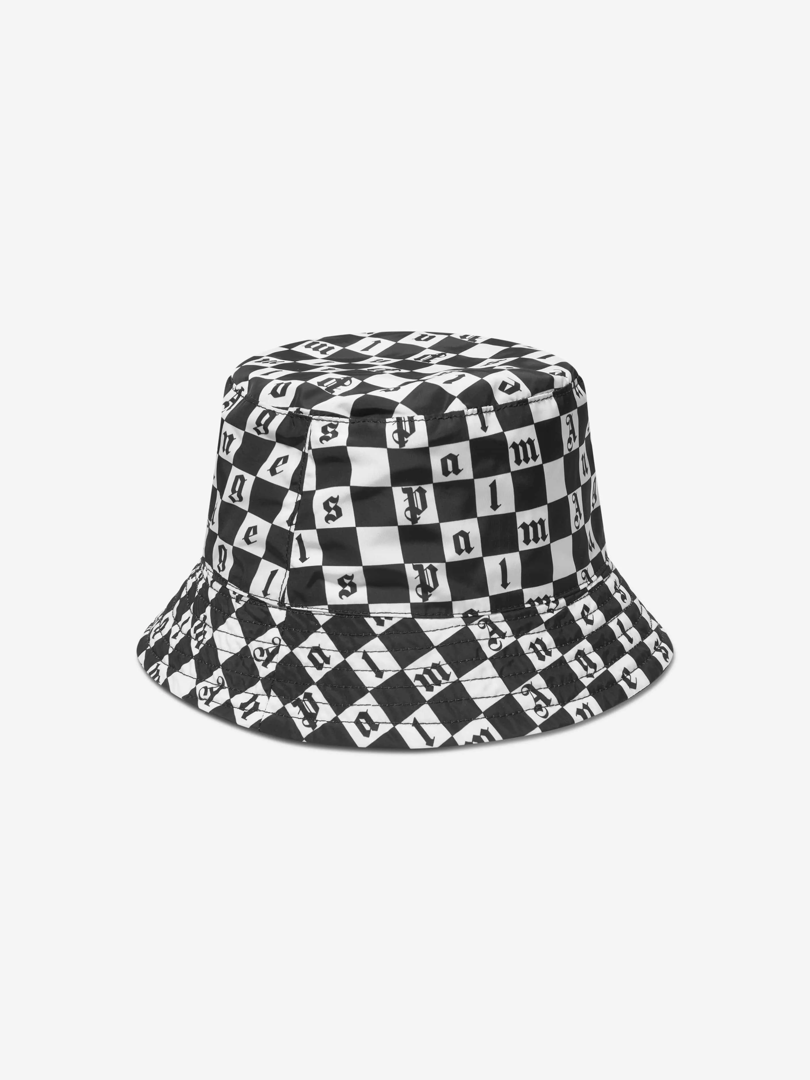 Palm Angels Kids Logo Bucket Hat