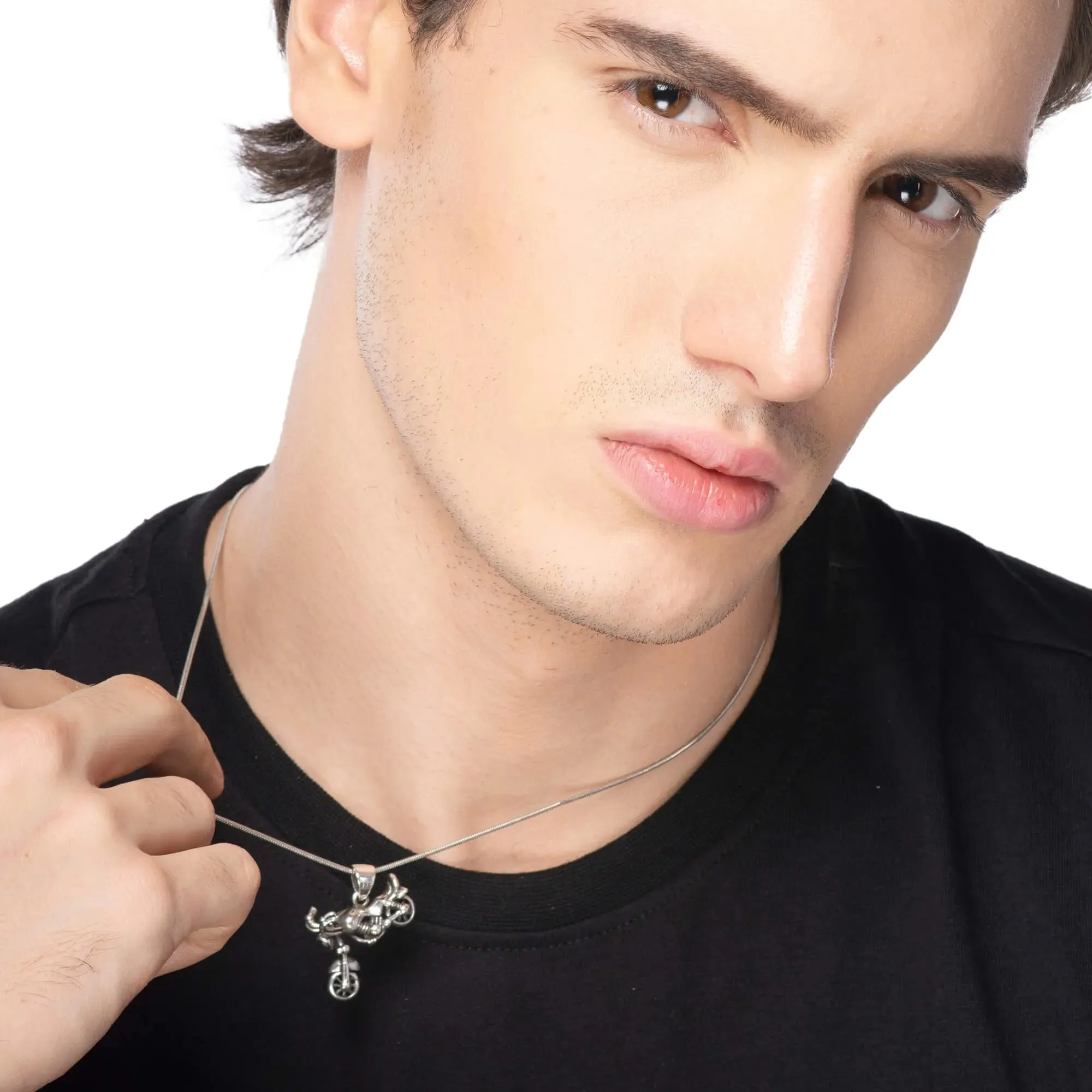 Riders Reverie Silver Motorcycle Locket