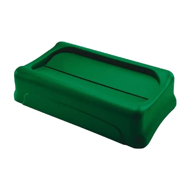 Rubbermaid Slim Jim Swing Lid Green - HY009