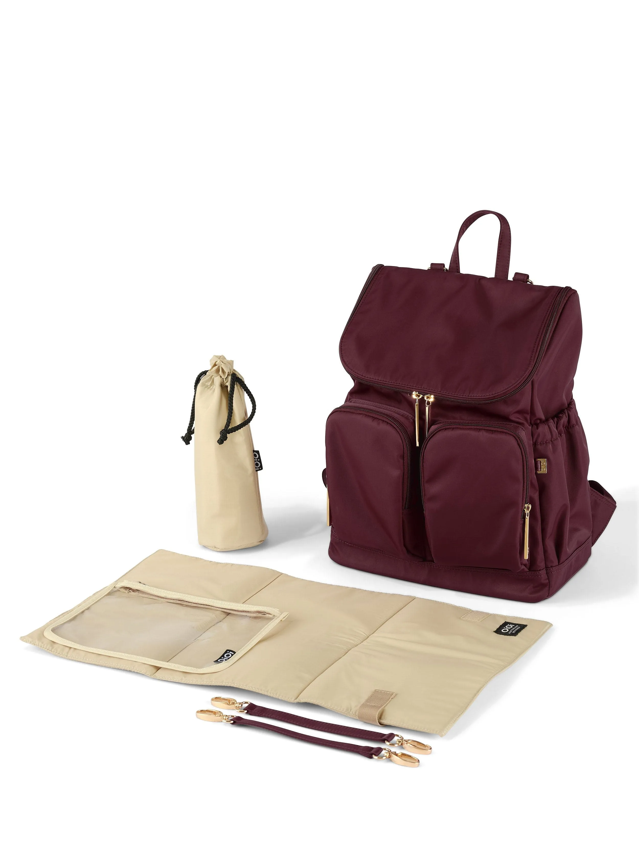 Signature Nappy Backpack - Mulberry Nylon