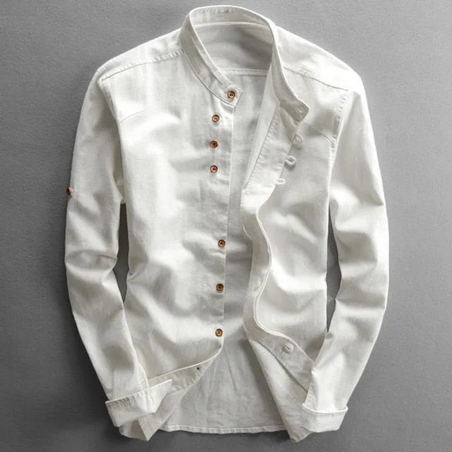 Single Breasted Elegance Urban Men Shirt