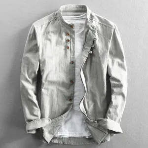 Single Breasted Elegance Urban Men Shirt