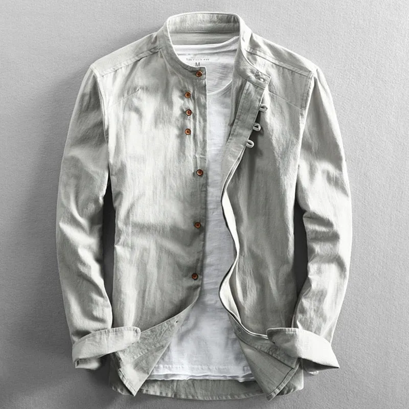 Single Breasted Elegance Urban Men Shirt