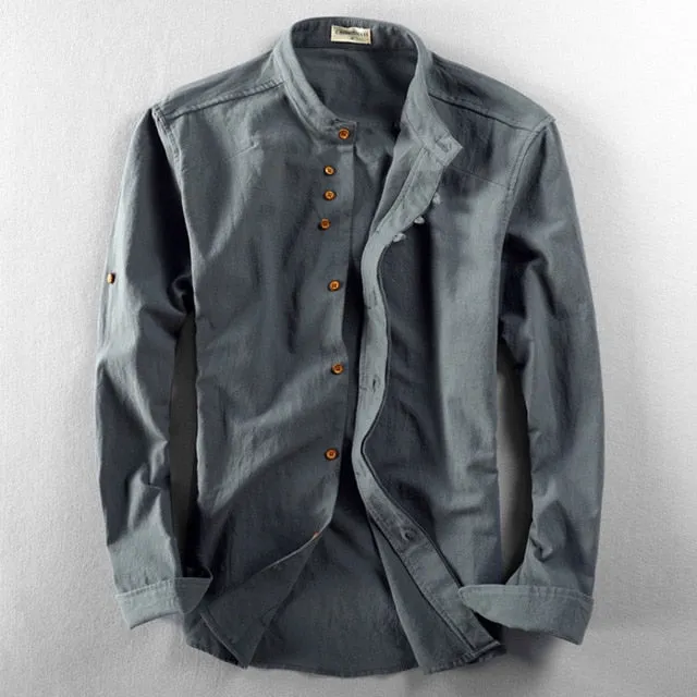Single Breasted Elegance Urban Men Shirt