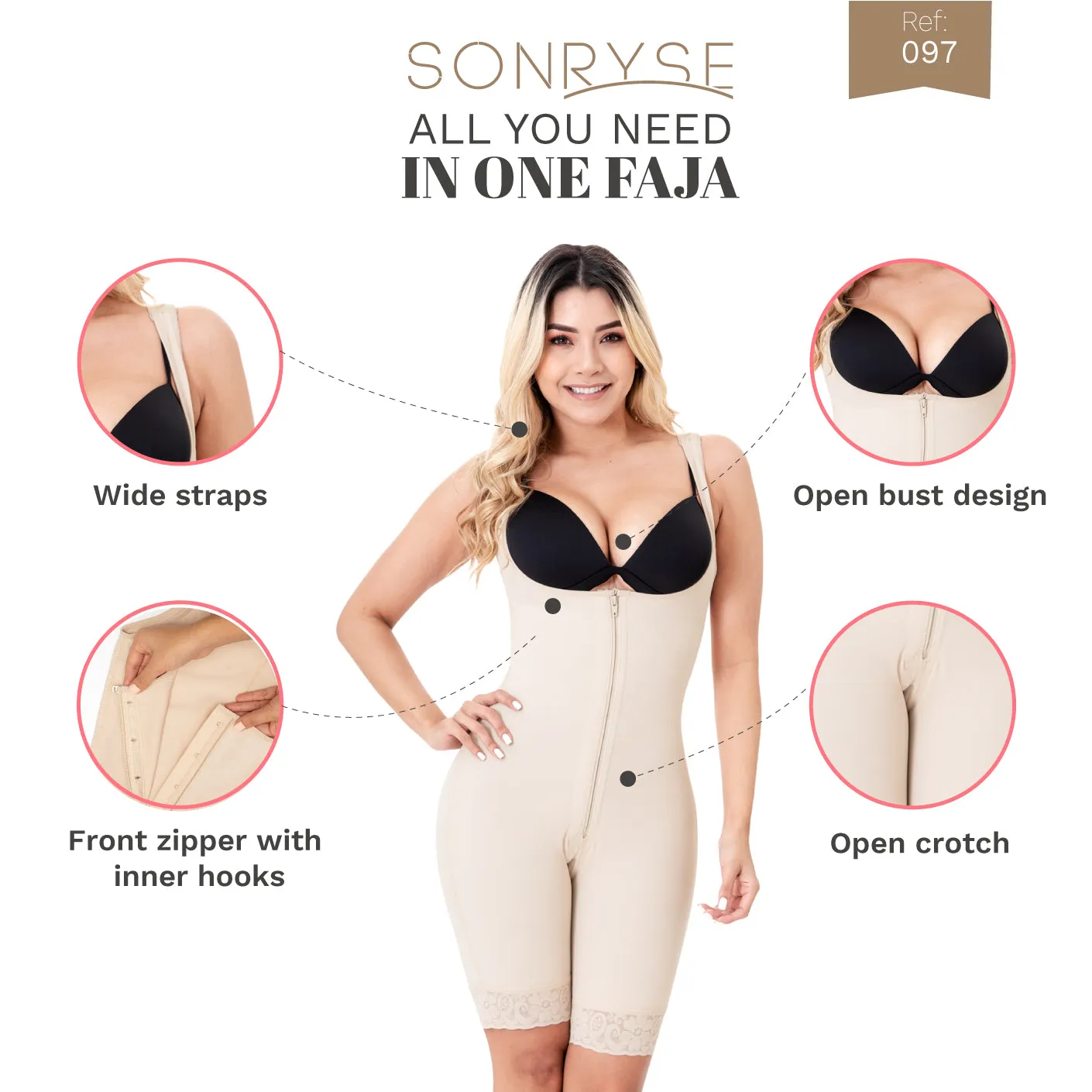 SONRYSE 097ZF Postpartum and Post Surgery Tummy Control Shapewear