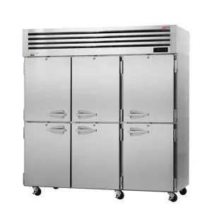 Turbo Air  PRO-77-6F-N 77" 3-Section Half Solid Door Top Mounted Freezer