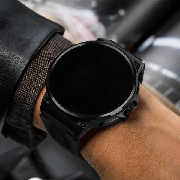 TUTT V69 | Metal Case| Men Military Smart Watch HD 1.85'' Large Round Screen 710mah Battery Pedometer Sleep Monitoring Sport Activity Outdoor Rugged SmartWatch Three (3) Straps
