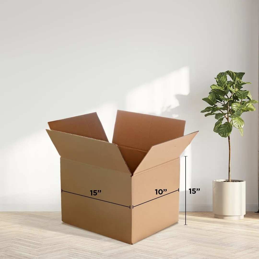 Umai 3 Ply Corrugated Box for Packing | Brown Packing Box | Packaging Box | Storage Box- Pack of 50