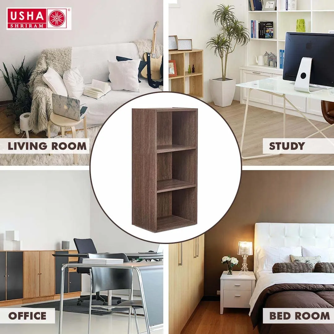 USHA SHRIRAM Wooden Table with Storage & Set Top Box Stand Engineered Wood | Wi-Fi Router Stand | Coffee Table for Living Room, Bedroom & Office | Durable and Long Lasting | Centre Table | DIY