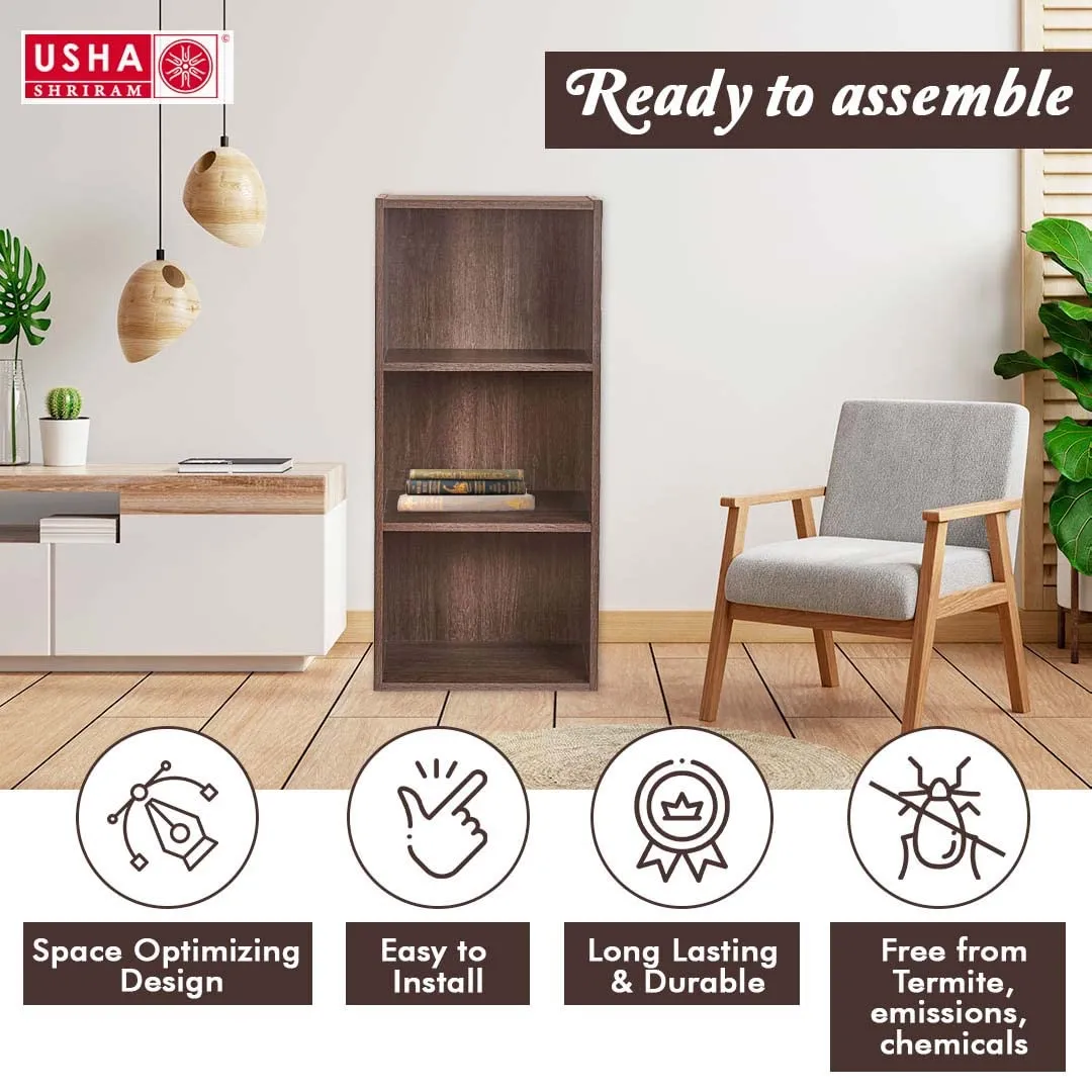 USHA SHRIRAM Wooden Table with Storage & Set Top Box Stand Engineered Wood | Wi-Fi Router Stand | Coffee Table for Living Room, Bedroom & Office | Durable and Long Lasting | Centre Table | DIY
