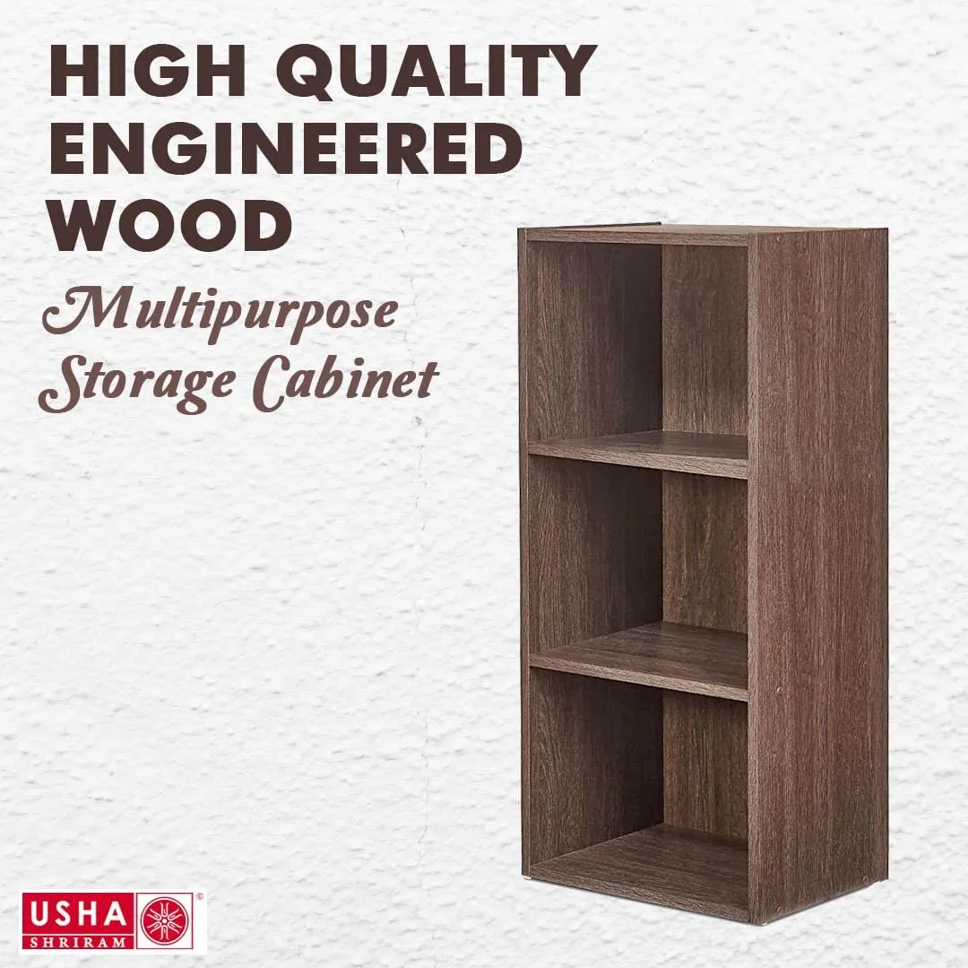 USHA SHRIRAM Wooden Table with Storage & Set Top Box Stand Engineered Wood | Wi-Fi Router Stand | Coffee Table for Living Room, Bedroom & Office | Durable and Long Lasting | Centre Table | DIY