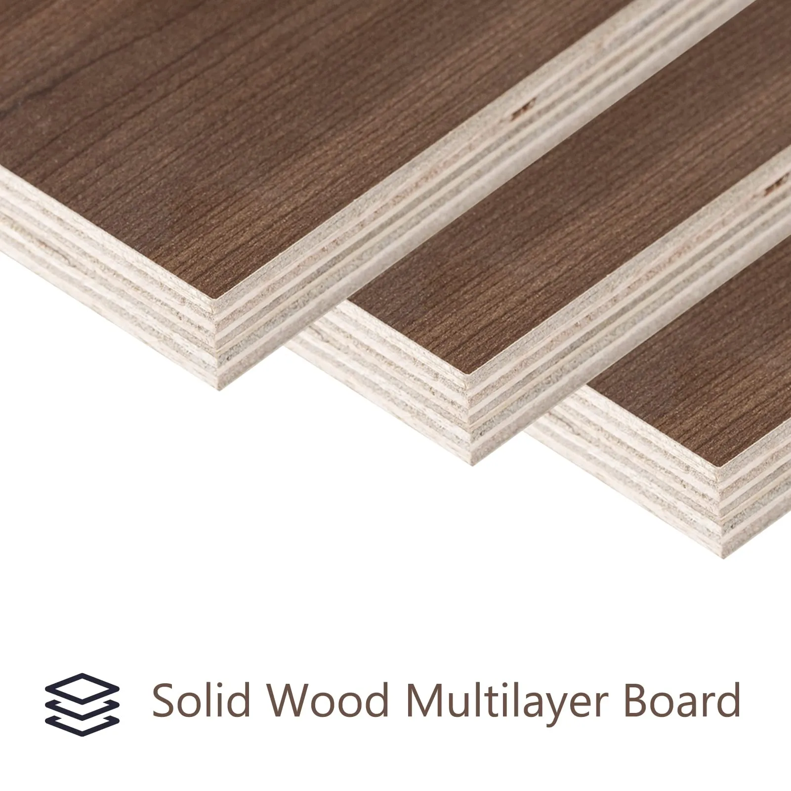 Walnut Plywood Wall Mounted Fold Down Desk