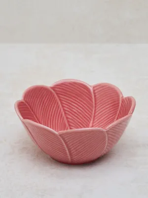 Westside Home Dark Pink Tropical Design Bowl - Large
