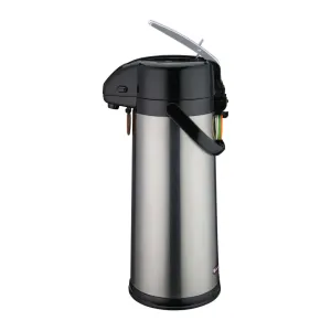 Winco AP-835 Stainless Steel Glass Lined Airpot with Lever Top, 3L