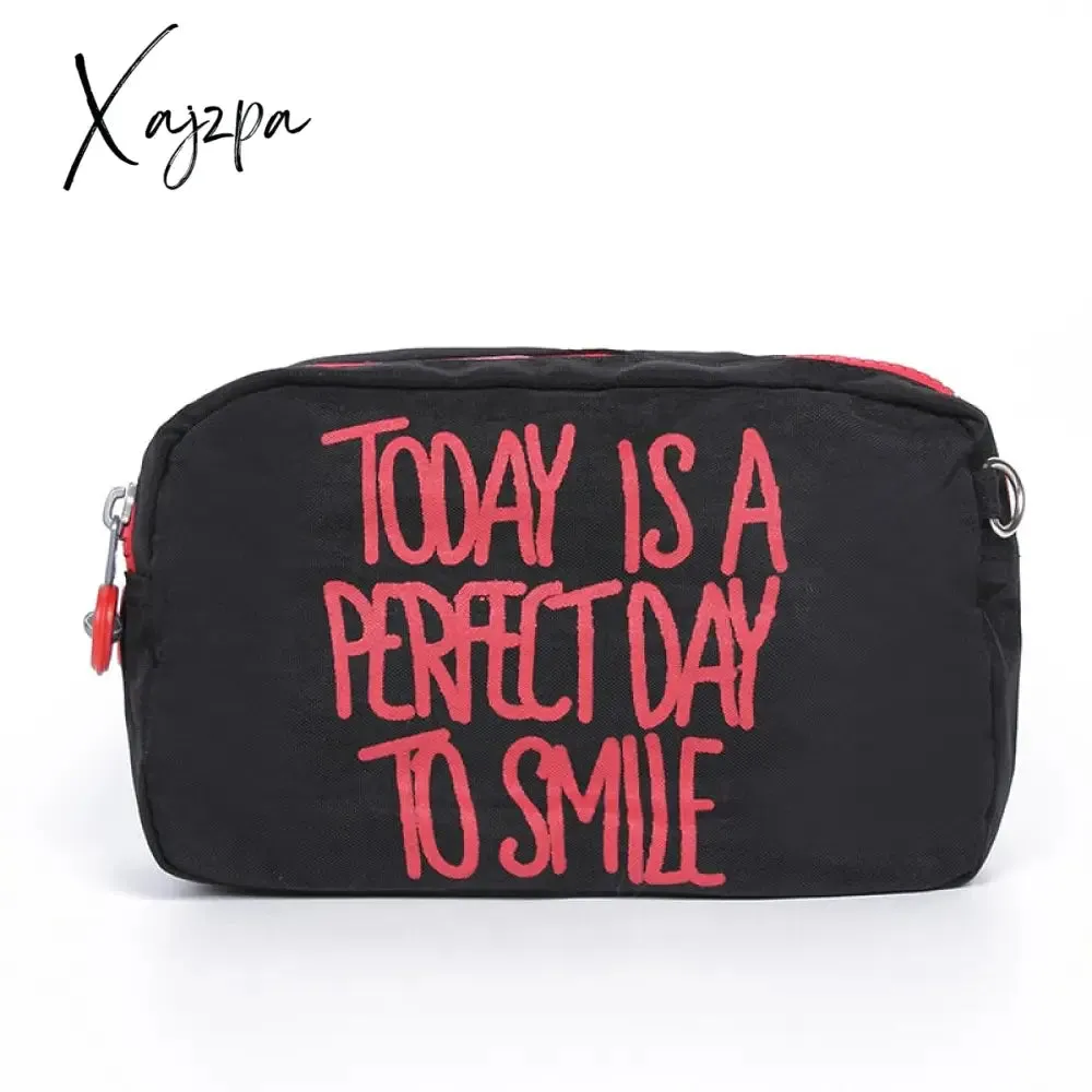 Xajzpa - Women Creativity Pouch Packing Organizers Makeup Bag Waterproof Nylon Travel Cosmetic Case Gleam Pouch Wash Toiletry Bag