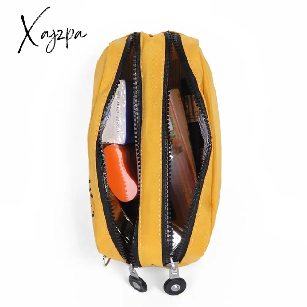 Xajzpa - Women Creativity Pouch Packing Organizers Makeup Bag Waterproof Nylon Travel Cosmetic Case Gleam Pouch Wash Toiletry Bag
