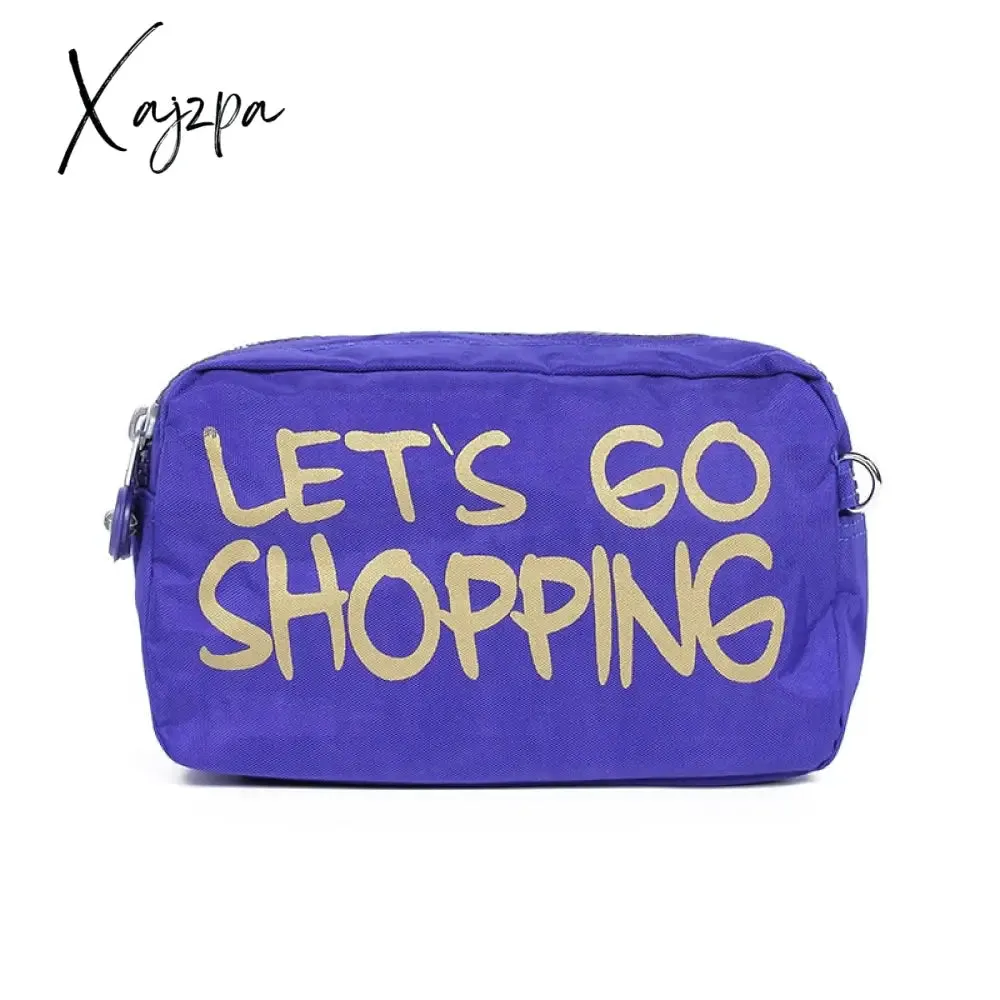 Xajzpa - Women Creativity Pouch Packing Organizers Makeup Bag Waterproof Nylon Travel Cosmetic Case Gleam Pouch Wash Toiletry Bag