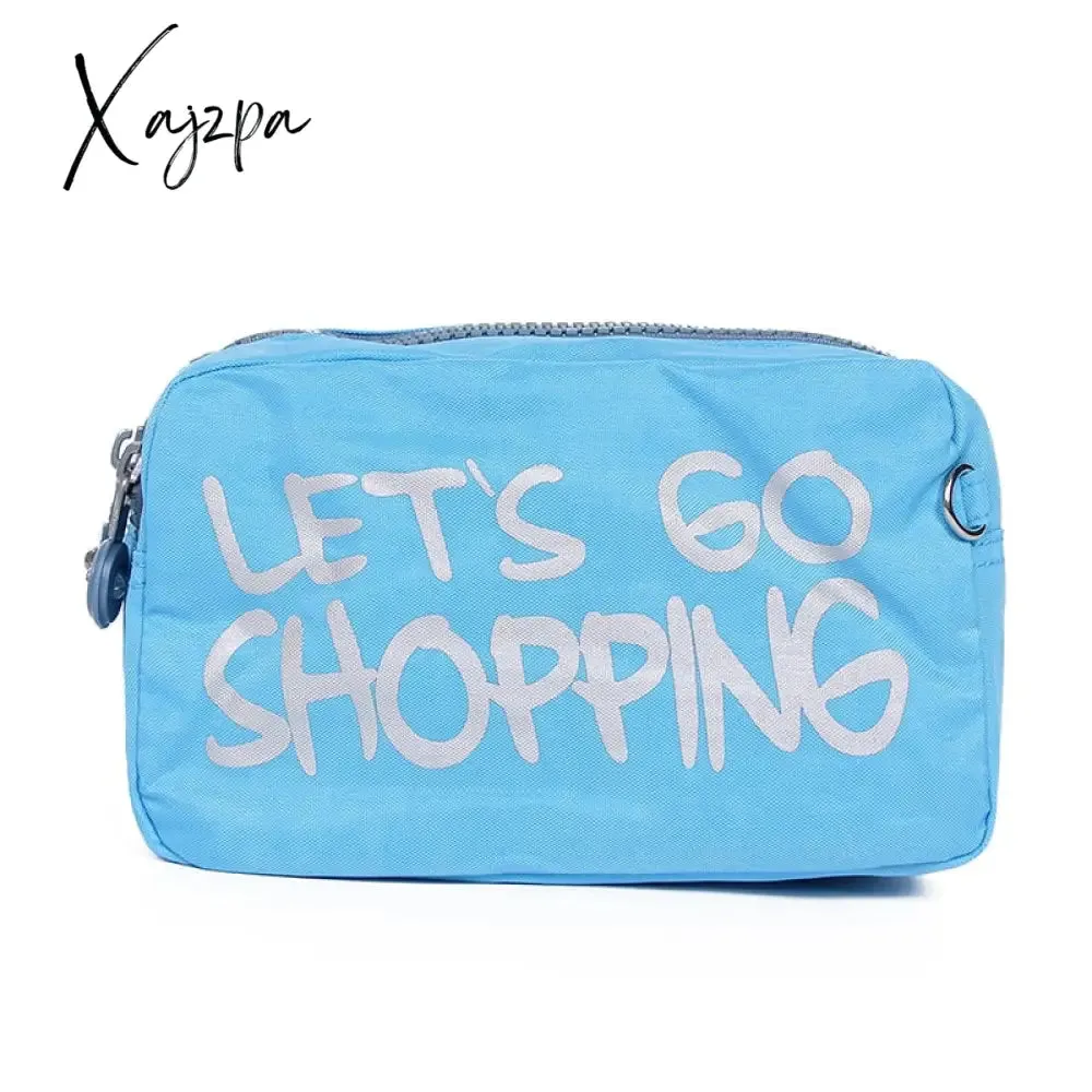 Xajzpa - Women Creativity Pouch Packing Organizers Makeup Bag Waterproof Nylon Travel Cosmetic Case Gleam Pouch Wash Toiletry Bag
