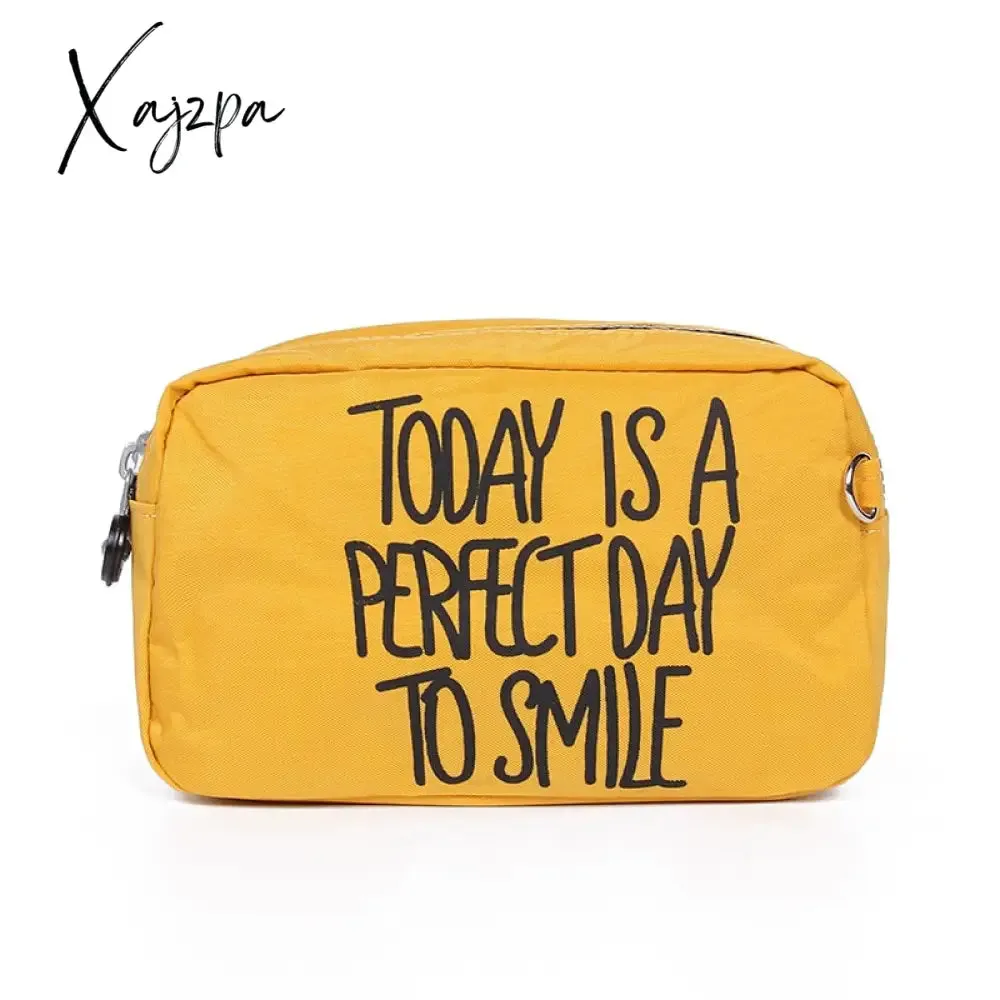 Xajzpa - Women Creativity Pouch Packing Organizers Makeup Bag Waterproof Nylon Travel Cosmetic Case Gleam Pouch Wash Toiletry Bag