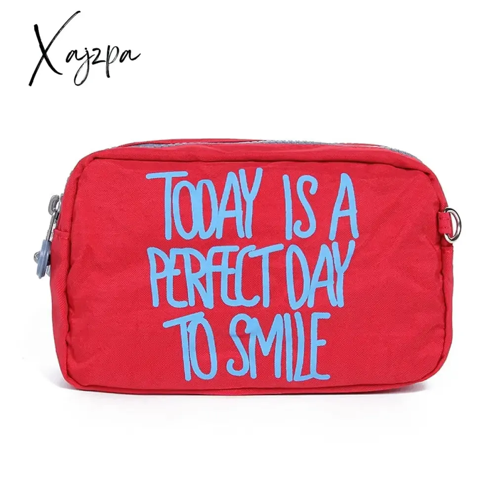 Xajzpa - Women Creativity Pouch Packing Organizers Makeup Bag Waterproof Nylon Travel Cosmetic Case Gleam Pouch Wash Toiletry Bag