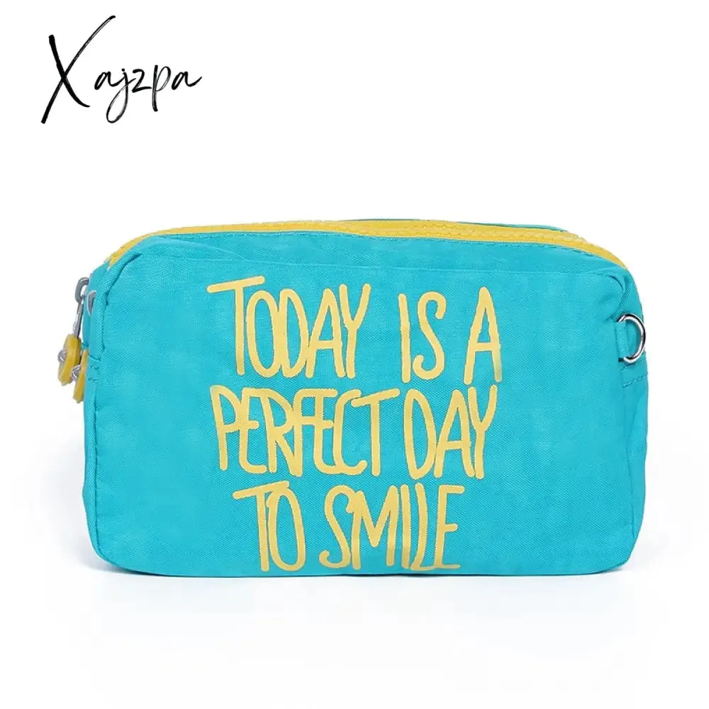 Xajzpa - Women Creativity Pouch Packing Organizers Makeup Bag Waterproof Nylon Travel Cosmetic Case Gleam Pouch Wash Toiletry Bag