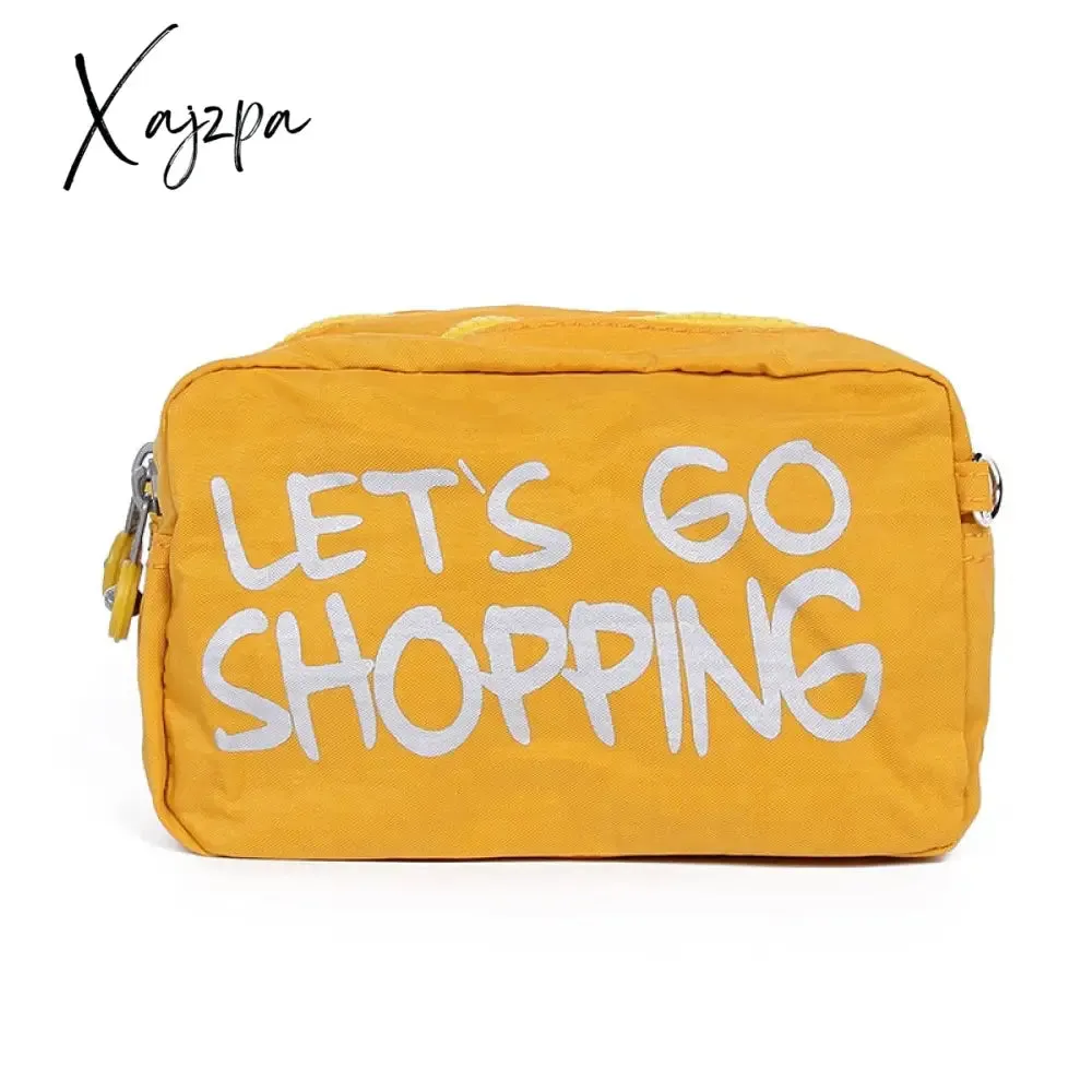 Xajzpa - Women Creativity Pouch Packing Organizers Makeup Bag Waterproof Nylon Travel Cosmetic Case Gleam Pouch Wash Toiletry Bag