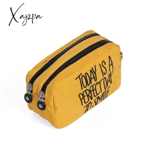 Xajzpa - Women Creativity Pouch Packing Organizers Makeup Bag Waterproof Nylon Travel Cosmetic Case Gleam Pouch Wash Toiletry Bag